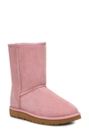 Ugg Women's Classic Ii Genuine Shearling Lined Short Boots In Pink Crystal Suede
