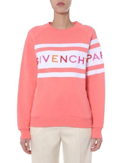 Givenchy Round Neck Sweatshirt In Pink