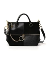 SEE BY CHLOÉ SEE BY CHLOÉ EMY PATCHWORK TOTE BAG