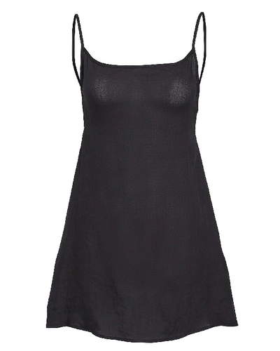 Anemone K.m. Apron Tie Mini Dress In Black