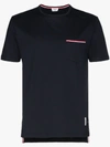 THOM BROWNE THOM BROWNE SIDE BUTTONS T-SHIRT,MJS010A0145414535354