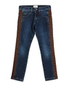 FENDI GIRL'S DENIM JEANS W/ LOGO TAPE SIDES,PROD154110166