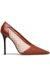 ALTUZARRA PEPPINO MESH AND LEATHER PUMPS,3074457345621360916