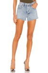 Agolde Parker Long Loose Vintage Shorts In Riptide