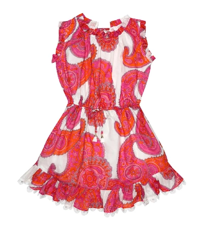 Zimmermann Kids' Peggy Paisely-print Cotton Dress In Pink