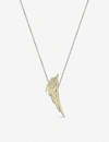 Shaun Leane Quill Yellow Gold-plated Vermeil Silver Drop Necklace In Yellow Gold Vermeil