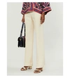 GUCCI SILK AND WOOL-MIX WIDE-LEG TROUSERS