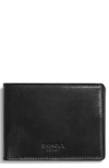 Shinola Harness Slim 2.0 Bifold Leather Wallet In Black