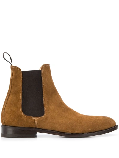 Scarosso Caterina Chelsea Boots In Brown