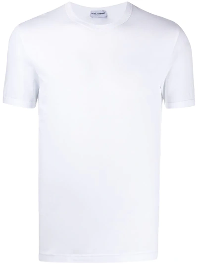 Dolce & Gabbana Crew Neck T-shirt In White
