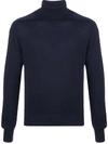 Thom Browne Roll Neck Jumper In Blue