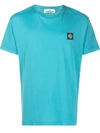 Stone Island T-shirt Mit Logo-patch In Blue