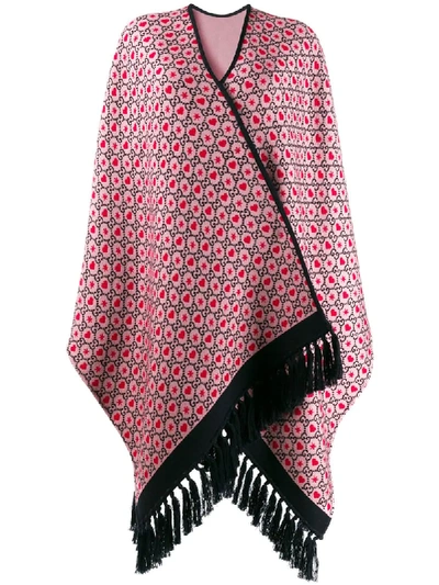 Gucci Graphic Print Cape In Pink