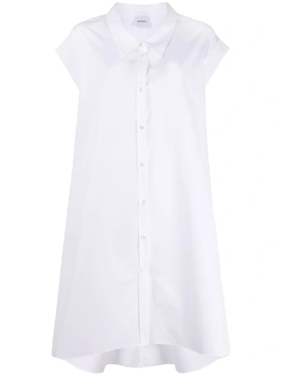 Aspesi Loose Fit Shirt Dress In White
