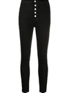 J Brand Lillie High Waist Crop Skinny Jeans In Black