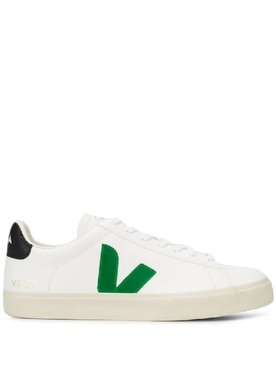 Veja Contrast Logo Sneakers In White