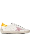 Golden Goose Superstar Distressed Sneakers In White