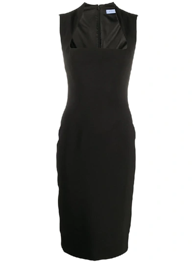 Mugler Square-neck Pencil Dress In Black | ModeSens