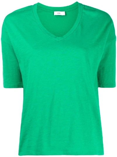 Closed Basic V-neck T-shirt In Blue