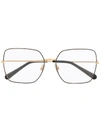 Dolce & Gabbana Square Frame Glasses In Gold