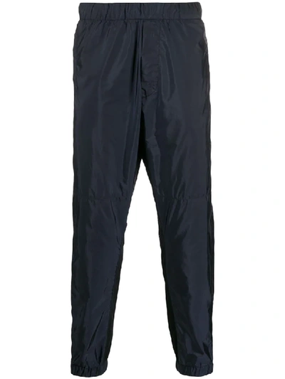 Prada Technical Fabric Track Pants In Blue