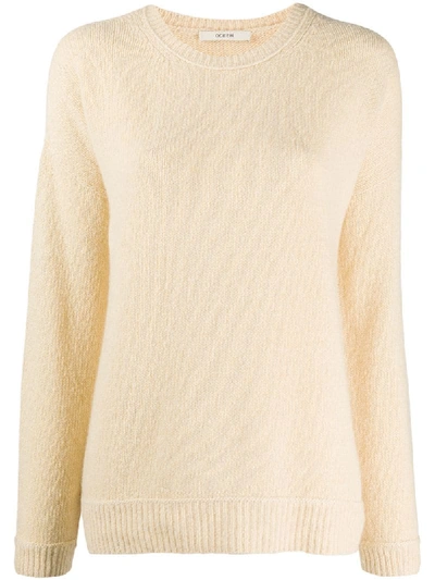 Odeeh Crew Neck Cashmere Jumper In Neutrals