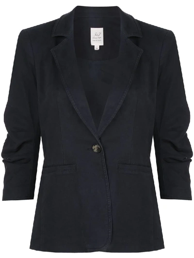 Cinq À Sept Khloe Military Twill Blazer In Blue