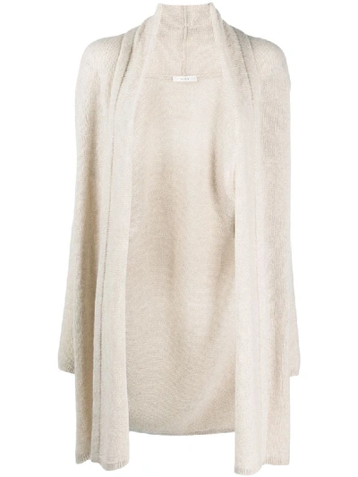 The Row Open-front Knit Cardigan In Neutrals
