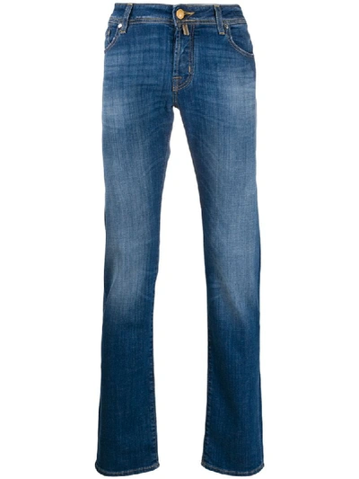 Jacob Cohen Schmale Jeans In Blue