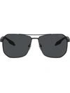 Prada Linea Rossa Sunglasses In Black