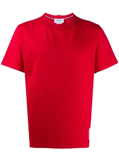 Thom Browne 4-bar Tab T-shirt In Red
