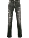 DOLCE & GABBANA DISTRESSED SKINNY JEANS