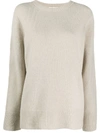 The Row Crew-neck Knit Jumper In Neutrals