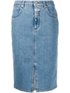 CLOSED DENIM PENCIL SKIRT