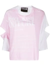 Versace Jeans Couture Logo Print T-shirt In Pink