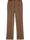 BURBERRY STRIPED STRAIGHT-LEG TROUSERS