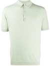 John Smedley Short Sleeve Polo Shirt In Green