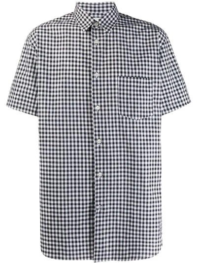 Comme Des Garçons Shirt Checked Relaxed-fit Shirt In Black