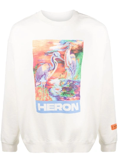 Heron Preston 灰白色 Heron Colors 长袖 T 恤 In White