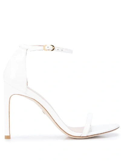 Stuart Weitzman Strappy Sandals In White