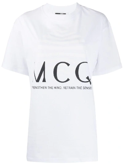 Mcq By Alexander Mcqueen T-shirt Mit Logo-print In White