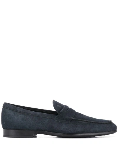 Tod's Classic Loafers In Blue