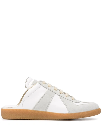 MAISON MARGIELA REPLICA LEATHER SLIP-ON SNEAKERS