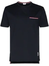 THOM BROWNE SIDE BUTTONS T-SHIRT