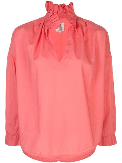A Shirt Thing 荷叶细节衬衫 In Pink