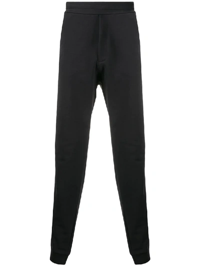 Z Zegna Cuffed Pull-on Track Trousers In Black