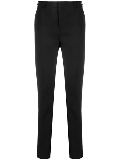 Saint Laurent High-rise Tailored Trousers In Black