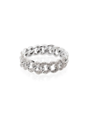 SHAY 18KT WHITE GOLD AND DIAMOND LINK RING