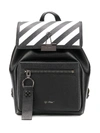 Off-white Diagonal Stripes Backpack In Black