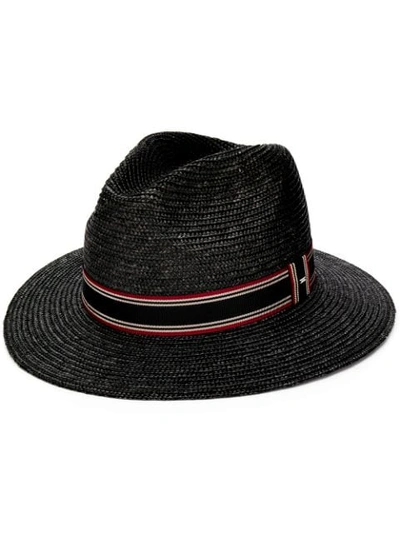 Saint Laurent Panama Style Hat In Black